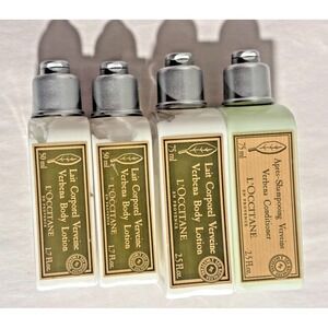 L'Occitane Verbena Travel Set Body Lotion Conditioner Lot 4 Provence